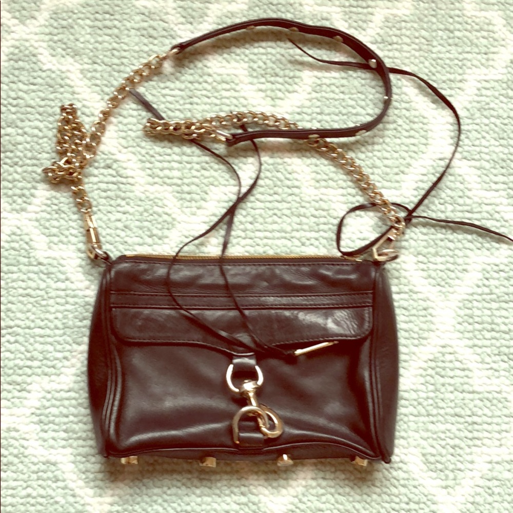 Rebecca minkoff black leather satchel